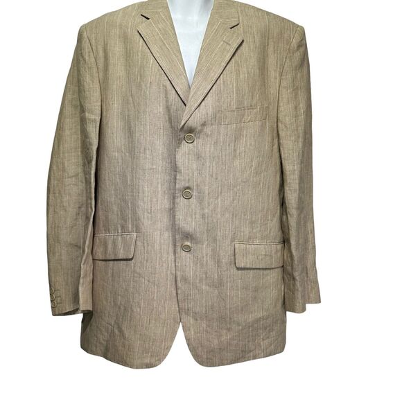 sonny bono 100% linen blazer mens EU size 54 US Size 44 - Picture 3 of 6